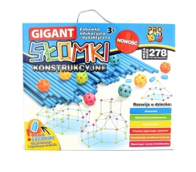 Słomki konstrukcyjne Gigant 278 elementów - Pro Kids