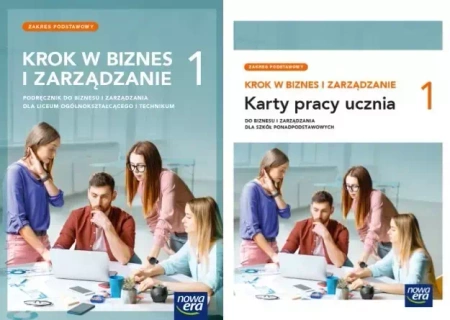Krok w biznes i zarządzanie 1 Podr.+Karty pracy ZP - Zbigniew Makieła, Tomasz Rachwał