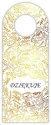 Zawieszka na butelkę - Dziękuję złote - Henry