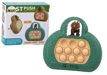 Gra Zręcznościowa pop It dinozaur konsola 4 tryby - Leantoys
