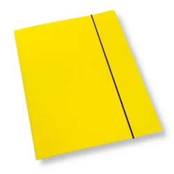 Teczka A4 z gumką lakier żółta 350gsm (10szt) - Penword