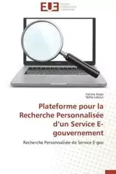 Plateforme pour la recherche personnalisée d un service e-gouvernement - Collectif