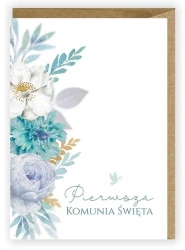 Kartka okolicznościowa, eko koperta Komunia K063 - Cardie