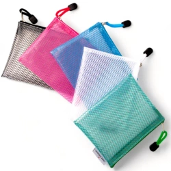 Paczka Torebka na zamek A6 Mesh Eva 5 szt. mix - Narcissus