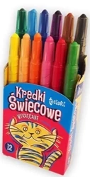 Kredki tetiski świecowe wykręcane 12 kol. KT010-AB - Tetis