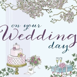 Karnet Swarovski kwadrat CL2113 Ślub Tort - Clear Creations