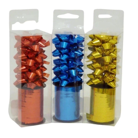 Rozeta 4szt ze wstążką mix - Ju-Piter