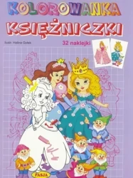 Kolorowanka Księżniczki 32 naklejki - Halina Gołek