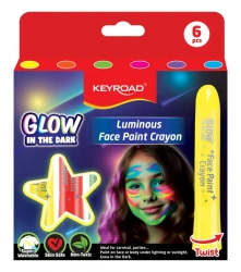 Kredki do malowania twarzy KEYROAD Luminious fluorescencyjne 6 kolorów