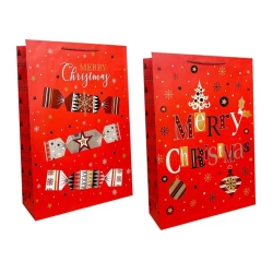 Torebka prezentowa XL Boże Narodzenie szerokie dno - Ju-Piter