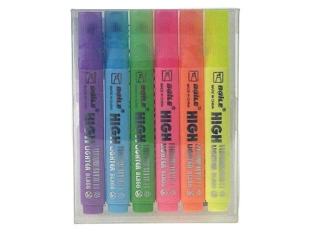 Zakreślacze fluo 6szt - ADAR