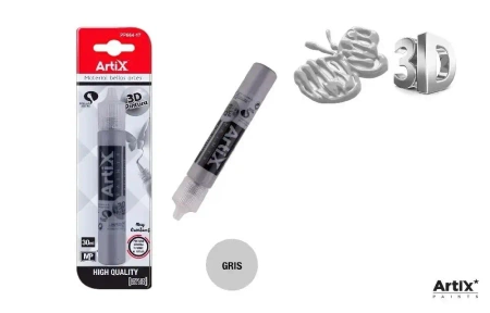 Farba strukturalna 3D szary 30ml - Artix
