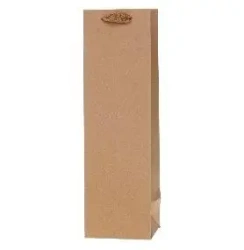 Torebka Lux kraft na butelkę 40x40x40cm ROZETTE