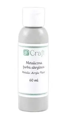 Farba akrylowa metaliczna silver 60ml - Dalprint