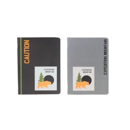 Paczka zeszyt A5 48k.linia Traveller mix pakiet 5 sztuk - Ancor