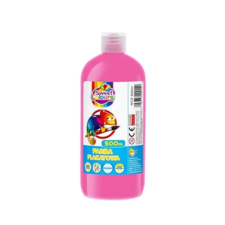 Farba plakatowa różowa 500ml - Sweet colours