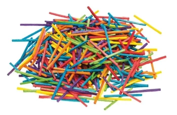 Patyczki kreatywne zapałki kolorowe 4,2cm 500szt - Brewis