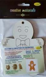 Zestaw elementów do zdobienia Piernik BN 13x11cm - Galeria Hobby