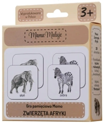 Memo Zwierzęta Afryki - Mama Maluje