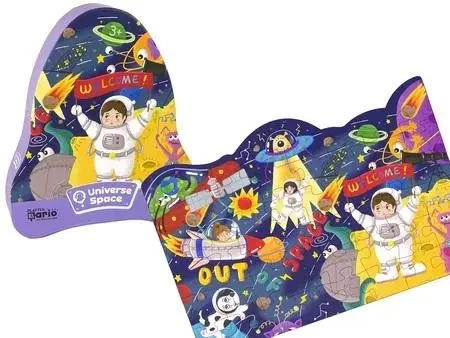 Puzzle 48 Kosmos UFO planety - Leantoys