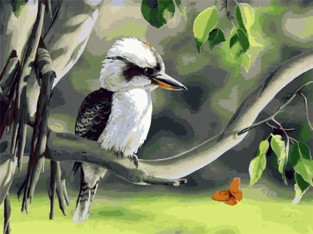 Malowanie po numerach - Czujność w lesie 30x40cm - Hobby-maniak.pl