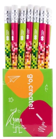 Ołówek do nauki pisania 2B Pixi (24szt)HAPPY COLOR - GDD