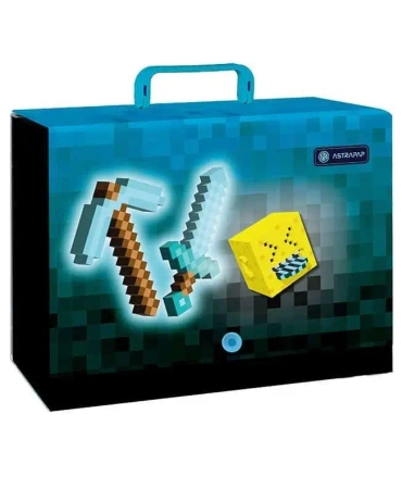 Teczka z rączką XL Blue Pixel 9cm Astrapap - ASTRA papiernicze