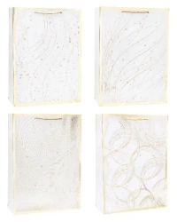 Torebka ozdobna 18x23x8cm hot-stamp mix ROZETTE