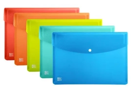 Teczka kopertowa A5 PP Urban przejrzysty (5szt) - Oxford