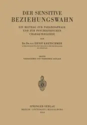 Der Sensitive Beziehungswahn - Kretschmer Ernst