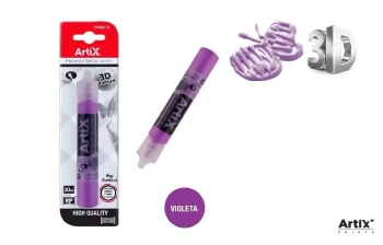 Farba strukturalna 3D fioletowy 30ml - Artix