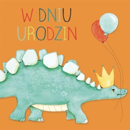 Karnet kwadrat Urodziny Dinozaur - Clear Creations