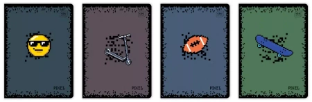 Zeszyt A5/16k kratka 70g Uv Pixel Int A 20