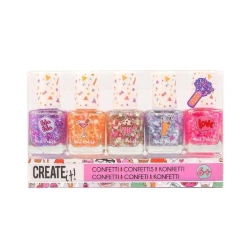 Lakier do paznokci Confetti 5 szt. CREATE IT! - Canenco