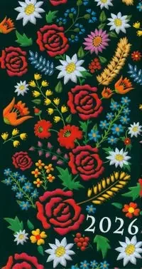 Kalendarz 2026 A6 tygodniowy Soft Folk - Lucrum