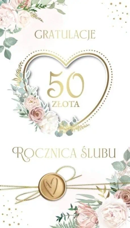Karnet Rocznica Ślubu 50 - Armin Style