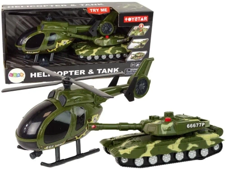 Czołg napęd frykcyjny i helikopter - Leantoys