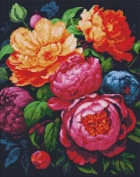 Diamentowa mozaika - Kolorowy bukiet 40x50cm - Ideyka