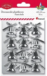 Dzwoneczki plastikowe 25mm 12szt - Titanum