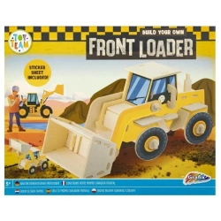 Drewniana konstrukcja pojazdu 3D Koparka - Grafix