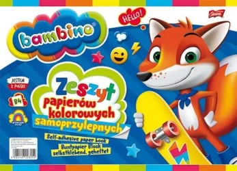 Zeszyt papierów kolorowych samoprzyl. A4 BAMBINO - ST-MAJEWSKI