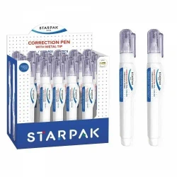 Korektor w piórze 7ml metalowa końcówka (24szt) - STARPAK