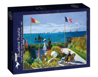 Puzzle 1000 Ogród z widokiem na morze Claude Monet - Bluebird Puzzle