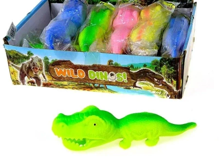 Gniotek krokodyl 21cm MIX - ADAR