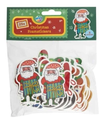 Naklejki świąteczne piankowe 25szt - Moxy
