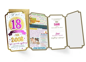 Karnet Urodziny 18 - Kukartka