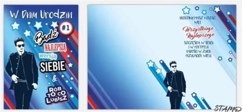 Karnet Bueno B6 + koperta wzór nr 05 Urodziny - Stamp