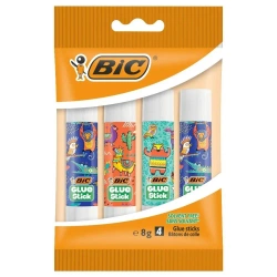 Klej Glue Stick ECOlustions Decor 8g 4szt - BIC