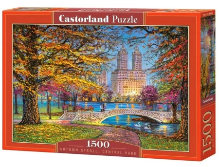 Puzzle 1500 Autumn Stroll Centtral Park CASTOR - Castorland
