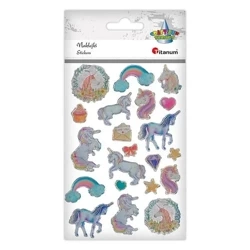 Naklejki żywica transparent mix 21szt - Titanum